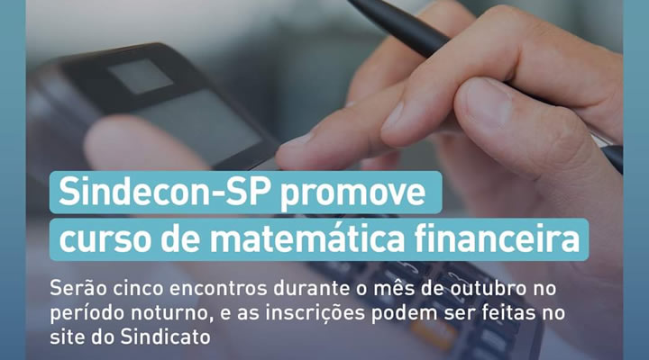 Curso MATEMÁTICA FINANCEIRA COM O USO DE HP 12 C - Sindecon-SP